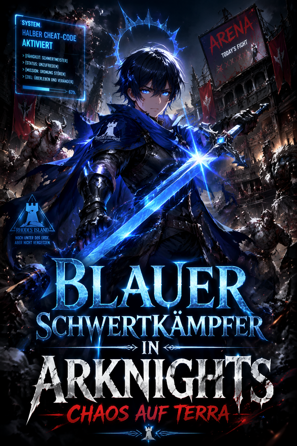 Blauer Schwertkämpfer in Arknights: Chaos auf Terra