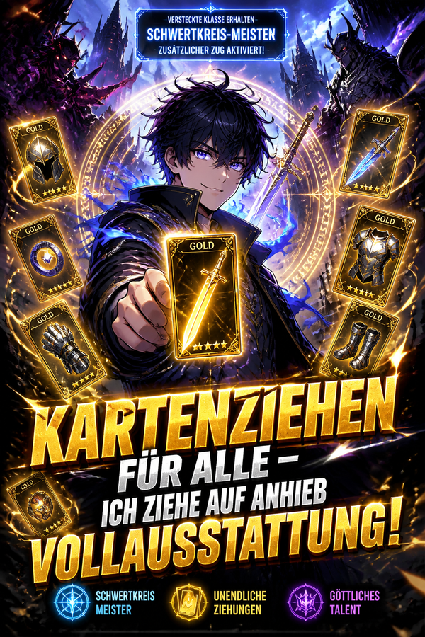 Kartenziehen für alle – Ich ziehe auf Anhieb Vollausstattung!